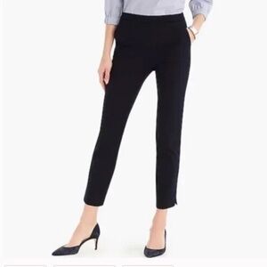 J CREW MARTIE ANKLE PANT IN BI-STRETCH COTTON - NAVY 4
